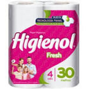 PAPEL HIGIENICO HIGIENOL FRESH 4U