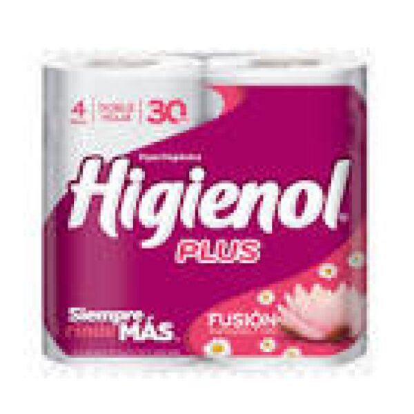 PAPEL HIGIENICO HIGIENOL PLUS D.HOJA 30Mx4U